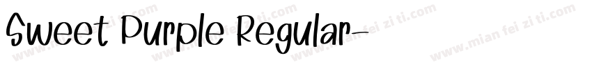 Sweet Purple Regular字体转换